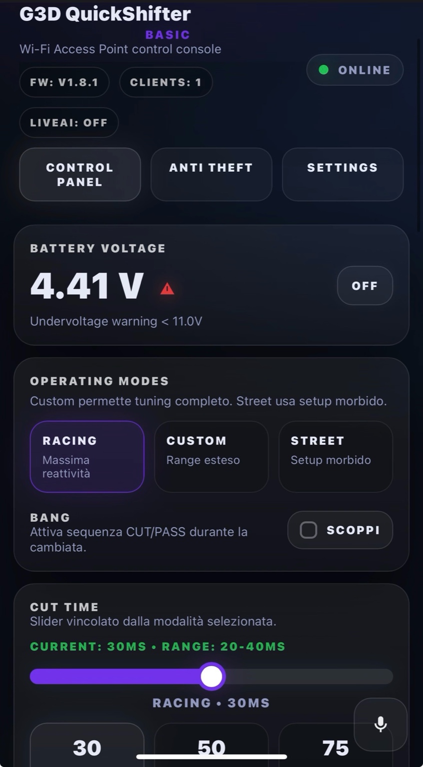 G3D Web UI screenshot